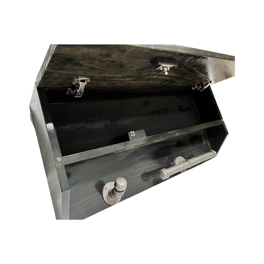 Custom Police Gear Rack with RFID Lock and Concealed Compartment