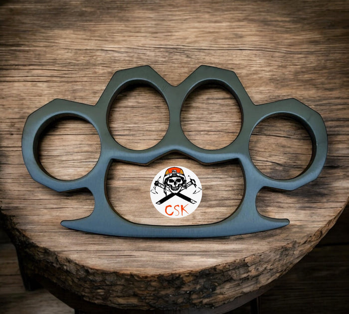 Black Brass Knuckle Matte Finish With Case