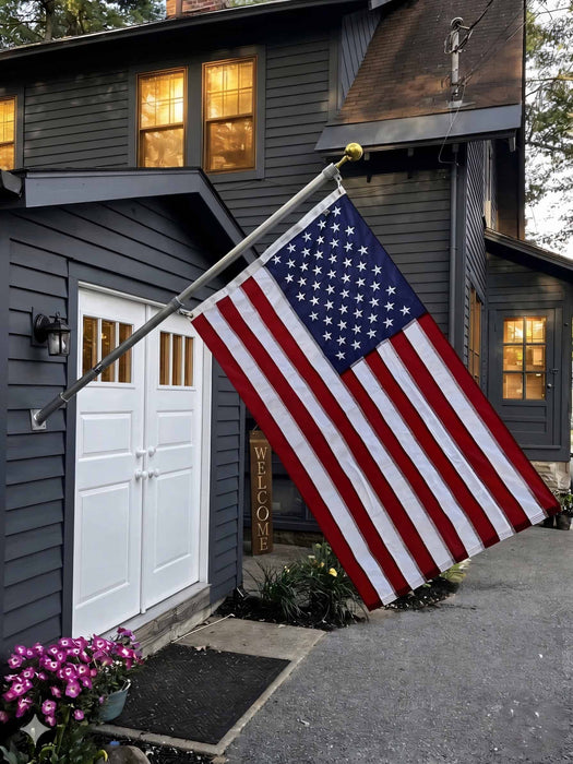 Phoenix 6FT Commercial Aluminum Outrigger Flag Pole Set USA Flag