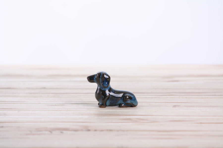 Butch Ceramic Dachshund Figurine - Peacock 2025