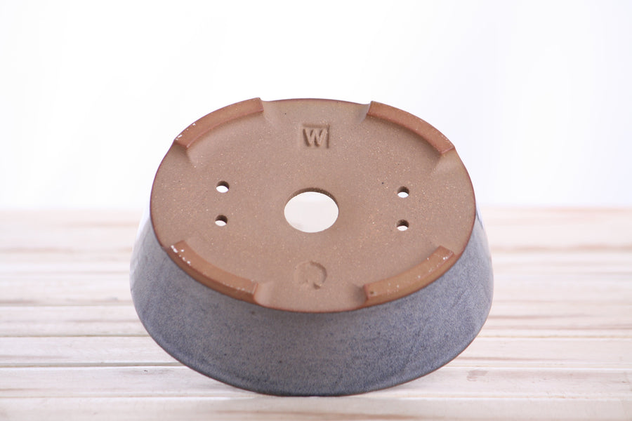 6-Inch Oval A Bonsai Pot - Denim