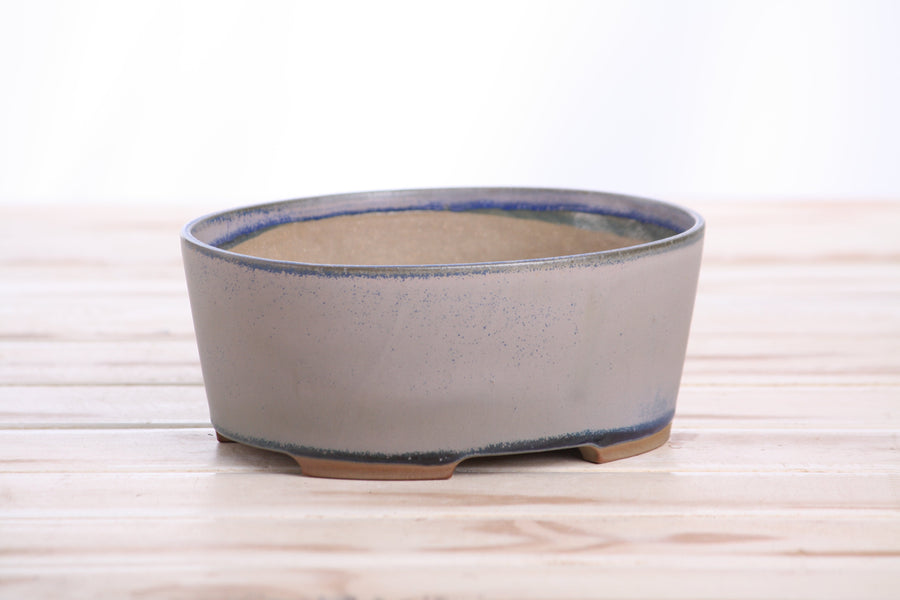 6-Inch Oval A Bonsai Pot - Ocean