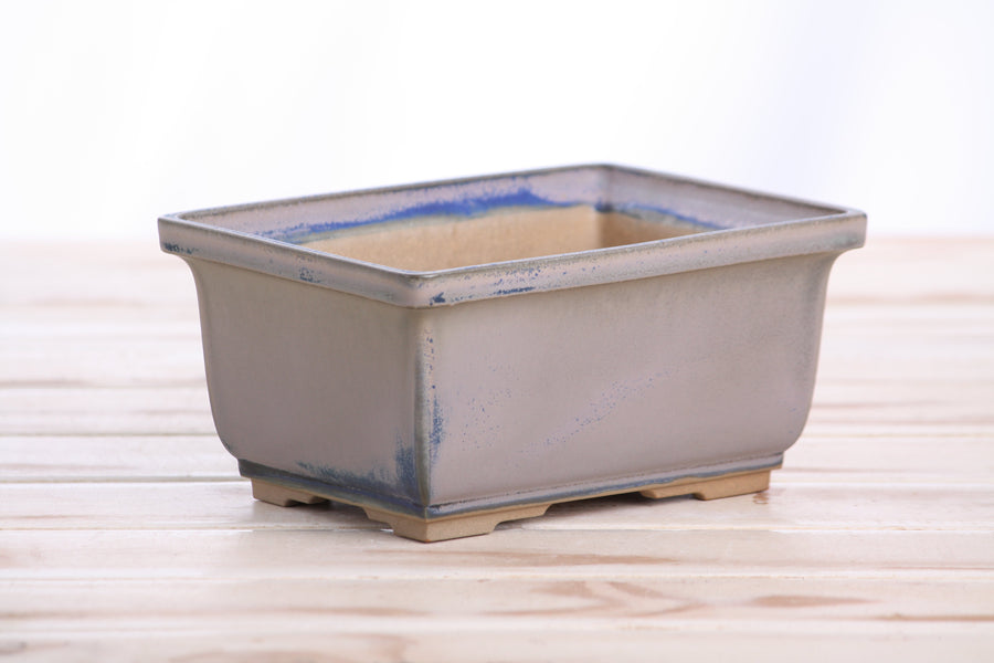 6-Inch Rectangle Deep Bonsai Pot - Ocean