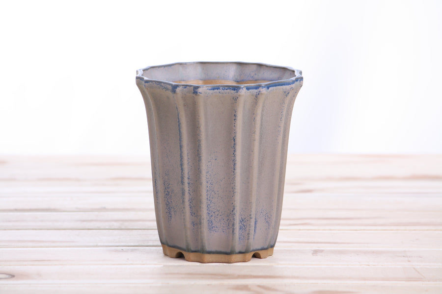 4.5-Inch Flower Cascade Bonsai Pot - Ocean