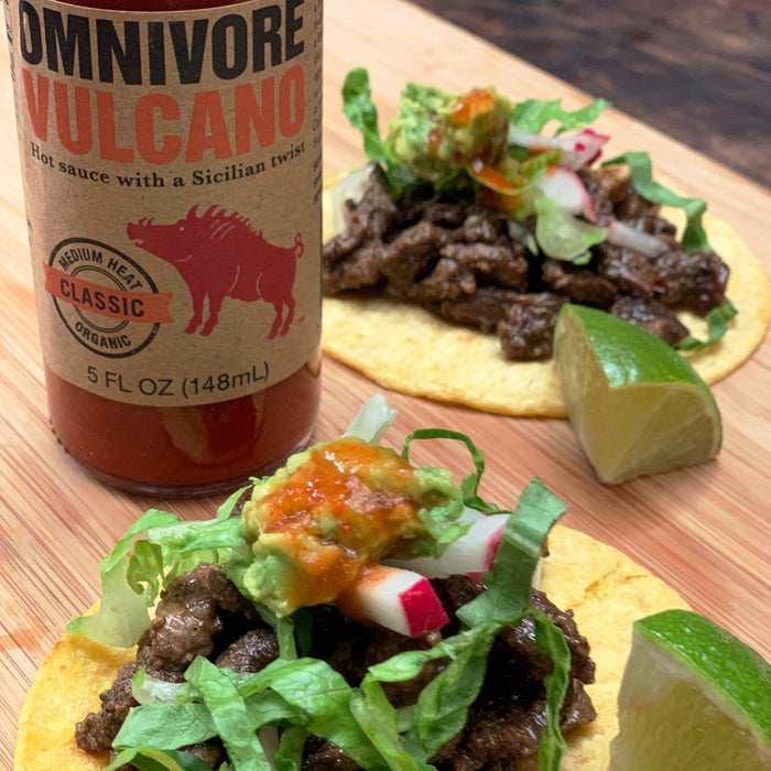 Omnivore Vulcano Classic Hot Sauce Bottle - 6 Bottles case by Farm2Me