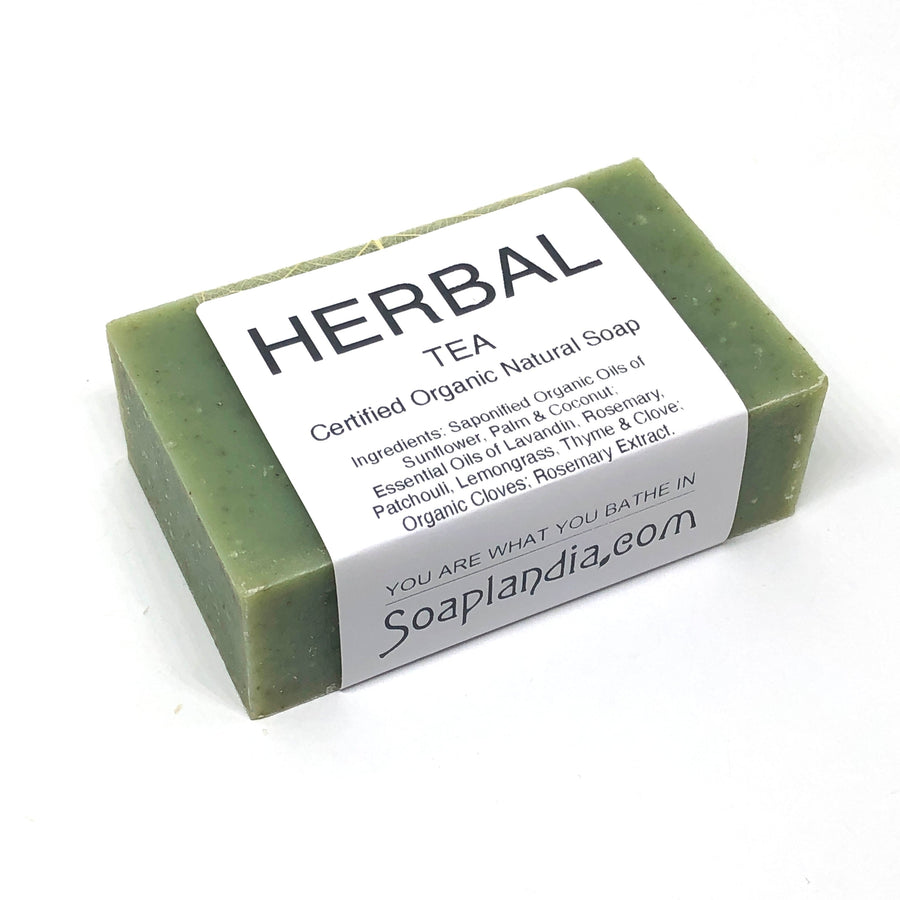 Herbal Tea Bar Soap, Certified Organic