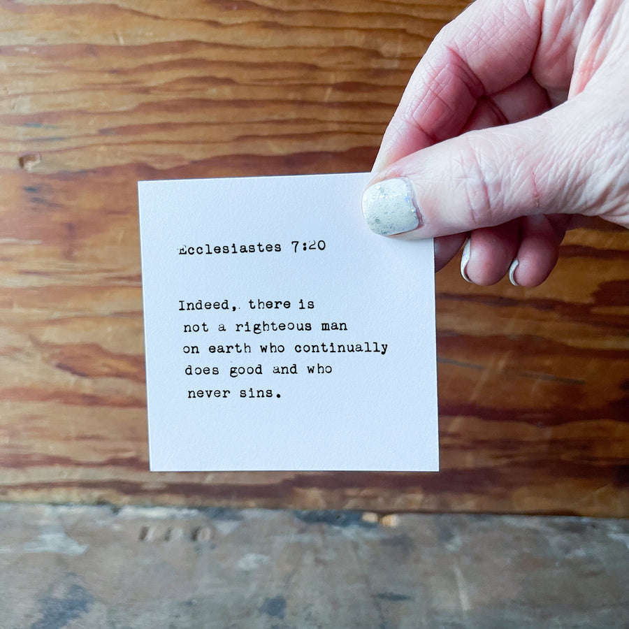 Printed quote and reflection cards from the 365 Imperfect Cards collection.