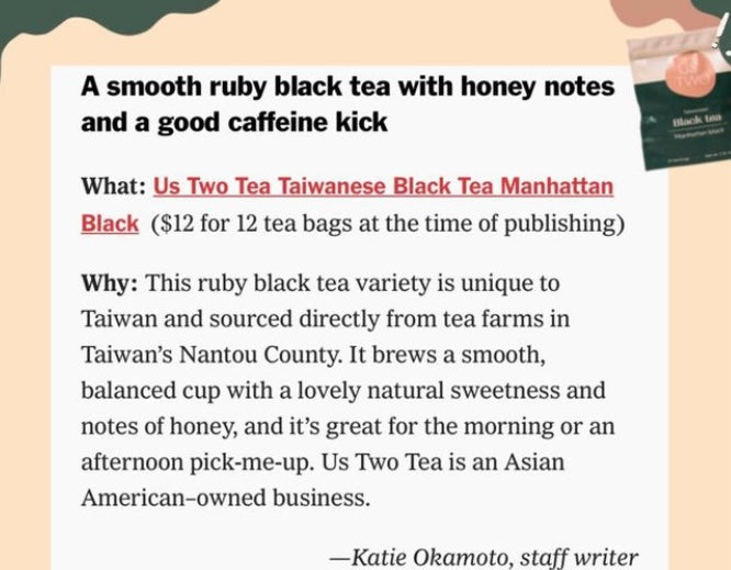 Us Two Tea The Sunrise Pack: Black Tea Duo by Farm2Me