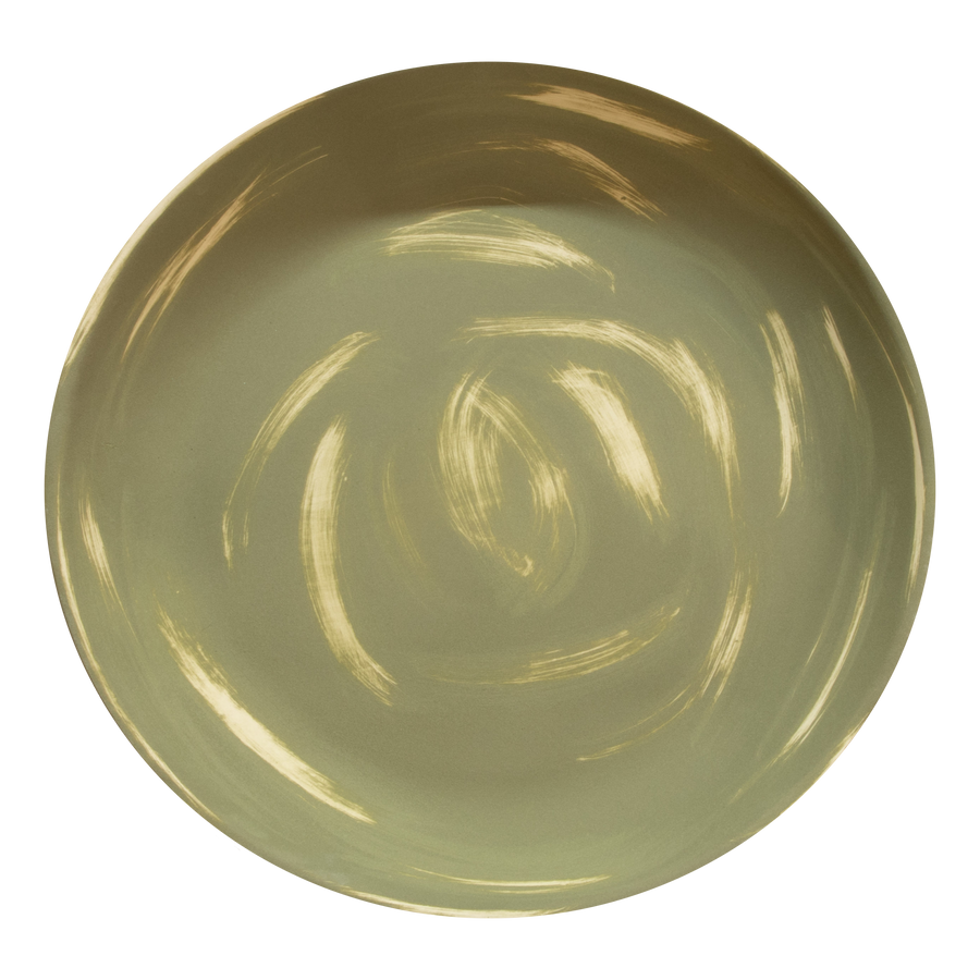 Birdbath Non-Locking Stoneware Top - Heritage Green