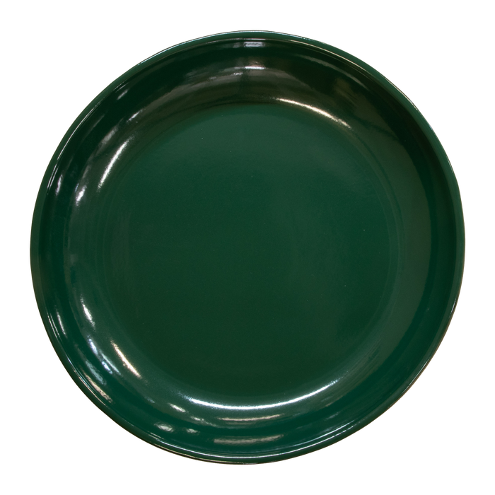 Birdbath Locking Stoneware Top - Hunter Green