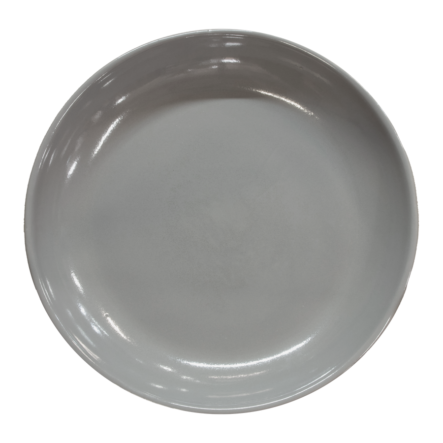 Birdbath Non-Locking Stoneware Top - Gray