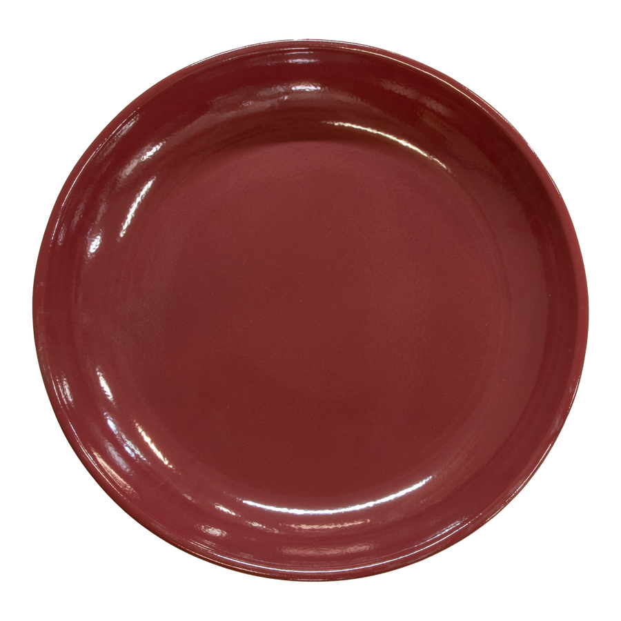 Birdbath Locking Stoneware Top - Burgundy