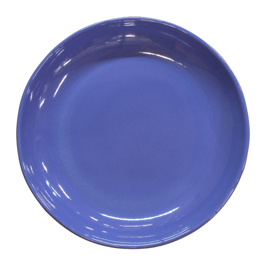 Birdbath Non-Locking Stoneware Top - Caribbean Blue