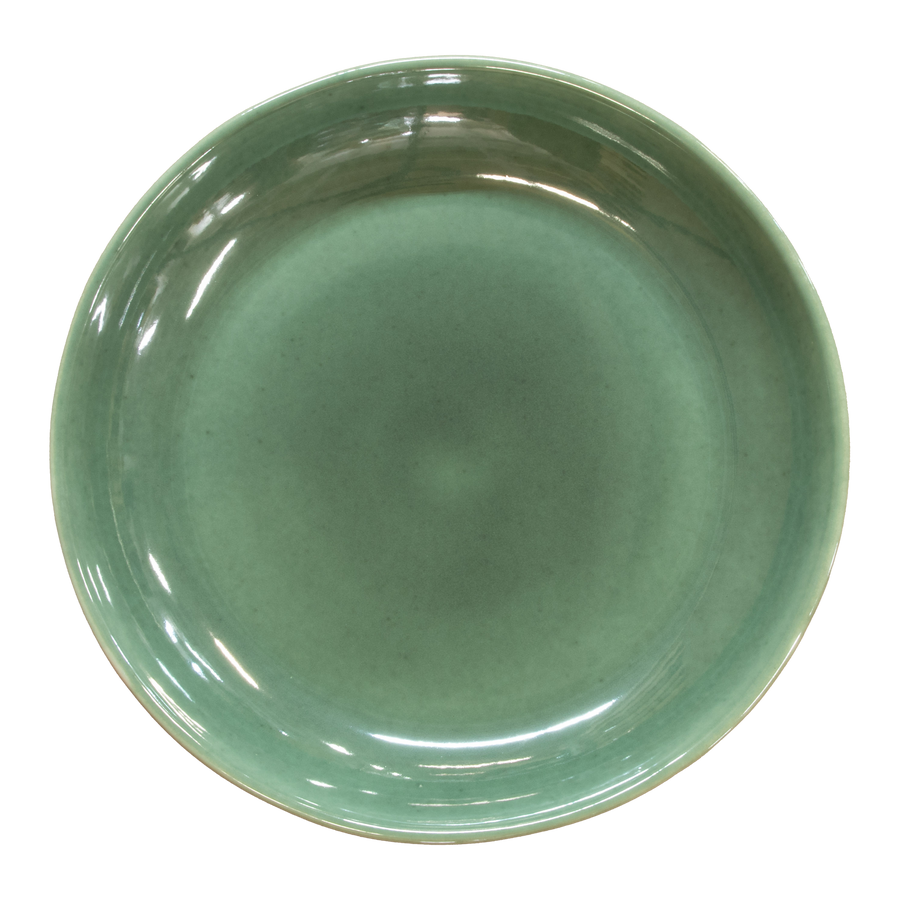 Birdbath Non-Locking Stoneware Top - Caribbean Green