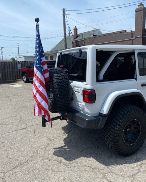 Heavy Duty Hitch Mount Flagpole Kit