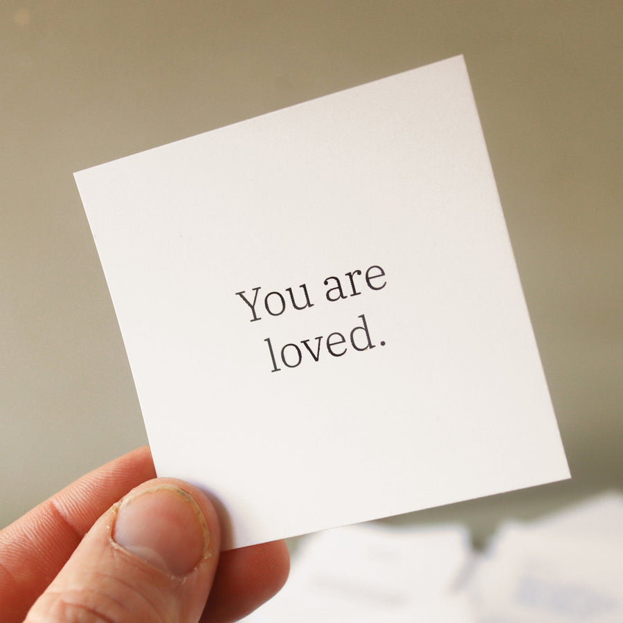 Printed love and encouragement cards from the 365 Love Notes set.