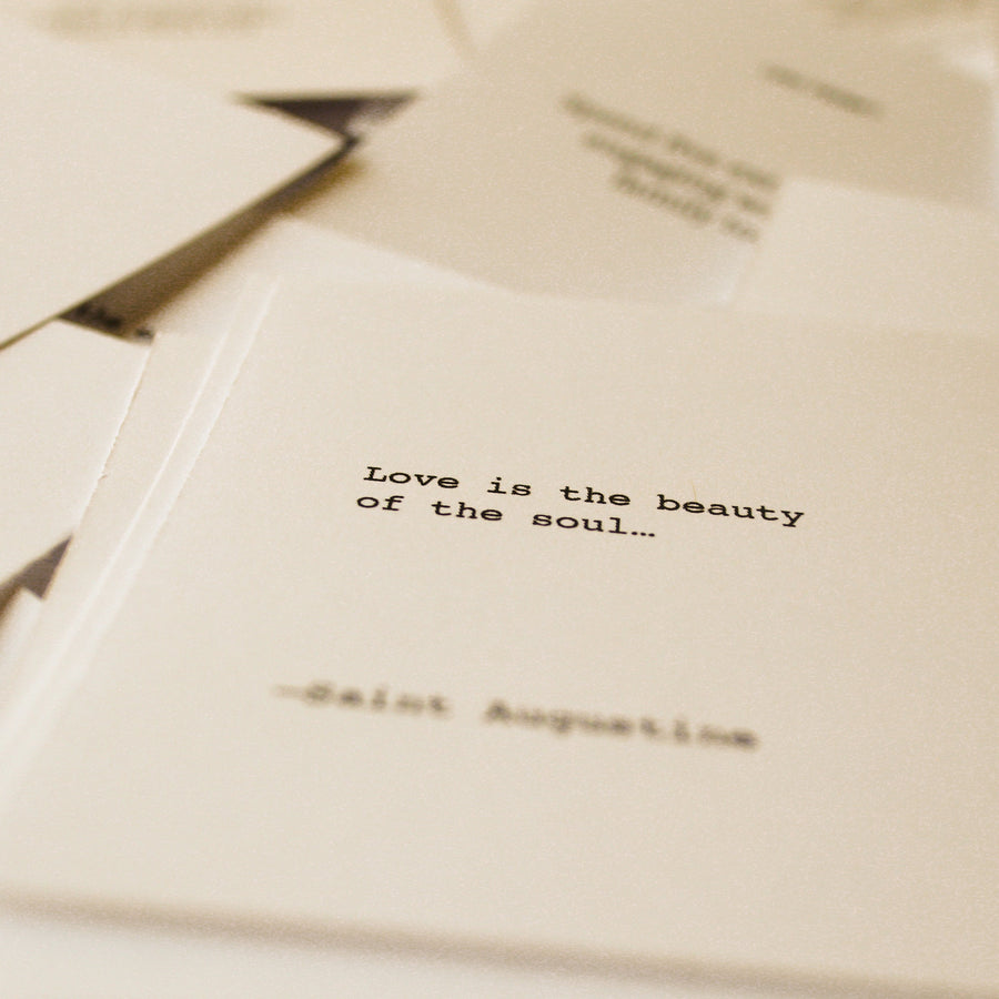 Printed love and encouragement cards from the 365 Love Notes set.