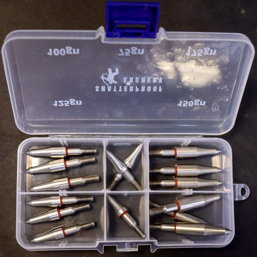 15-Piece Stainless Steel Field Point Test Kit — field points arranged in open case