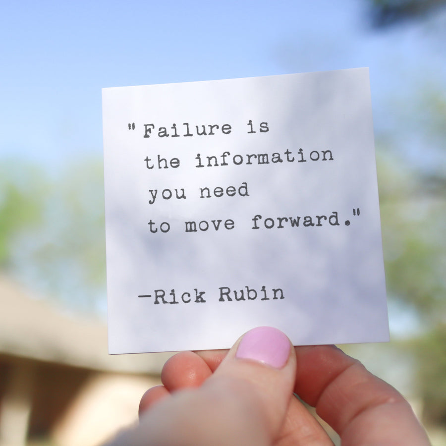 Printed quote and reflection cards from the 365 Imperfect Cards collection.
