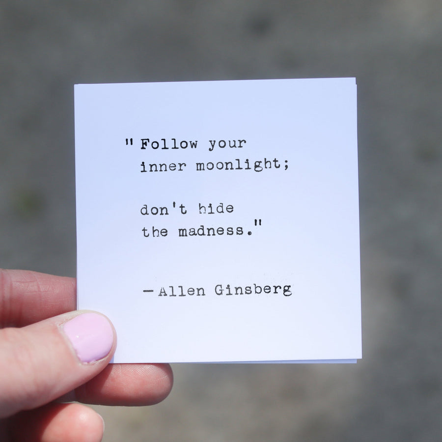 Printed quote and reflection cards from the 365 Imperfect Cards collection.