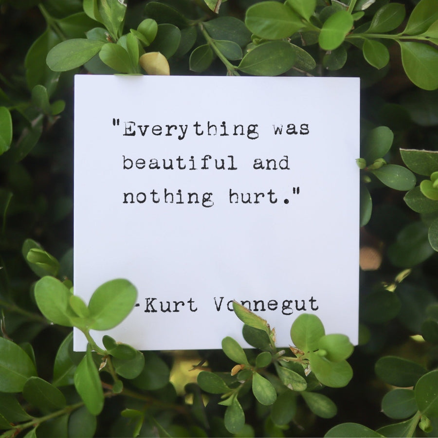 Printed quote and reflection cards from the 365 Imperfect Cards collection.