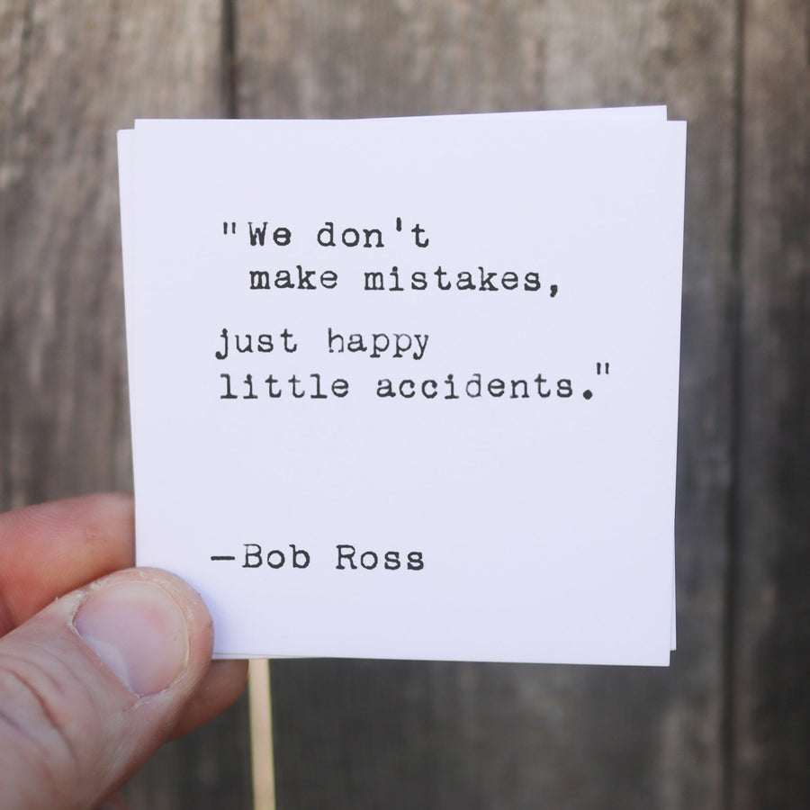 Printed quote and reflection cards from the 365 Imperfect Cards collection.