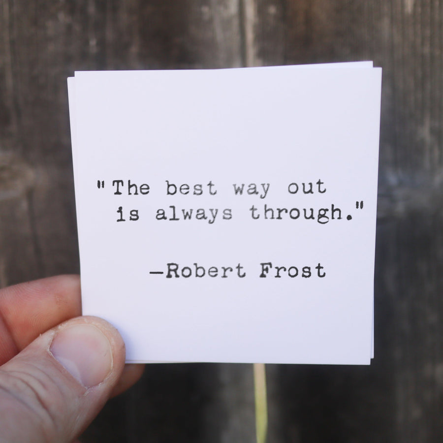 Printed quote and reflection cards from the 365 Imperfect Cards collection.