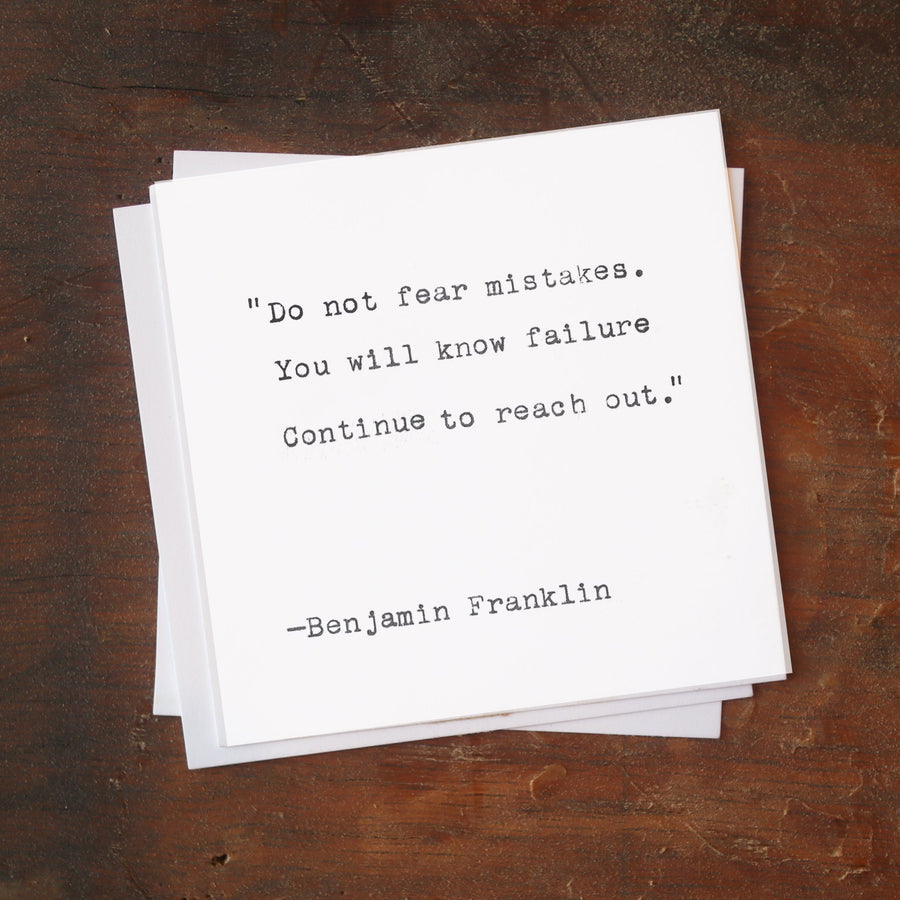 Printed quote and reflection cards from the 365 Imperfect Cards collection.