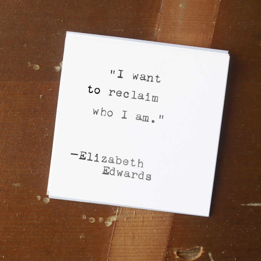 Printed quote and reflection cards from the 365 Imperfect Cards collection.