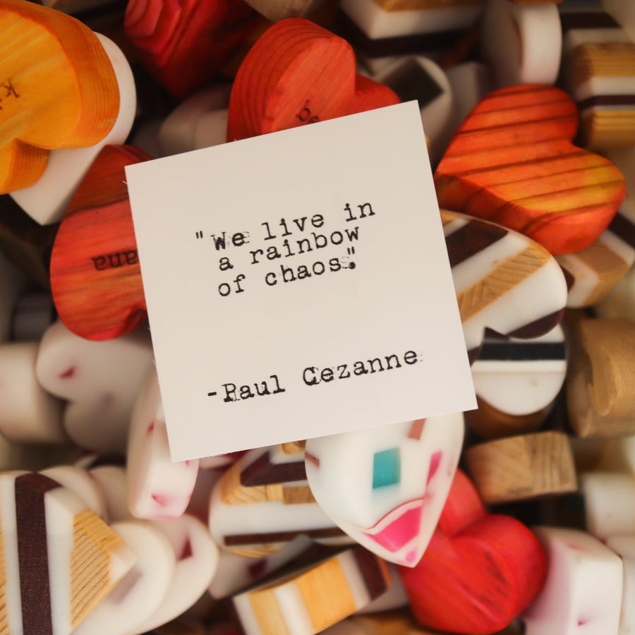 Printed quote and reflection cards from the 365 Imperfect Cards collection.
