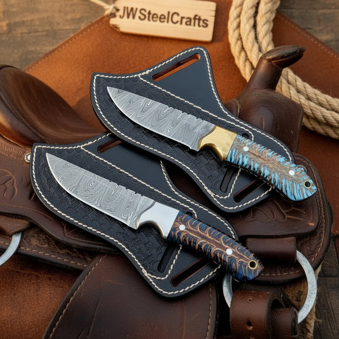 Pinecone Cowboy Crossdraw Set with Dual Colored Handles