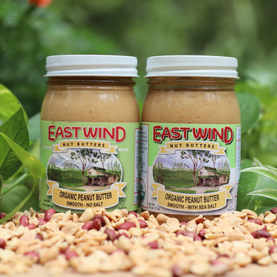 East Wind Organic Valencia Peanut Butter – Smooth or Crunchy
