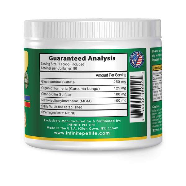 Infinite Dog Joint Supplement Powder (6 Bottle Bundle Offer) by Infinite Pet