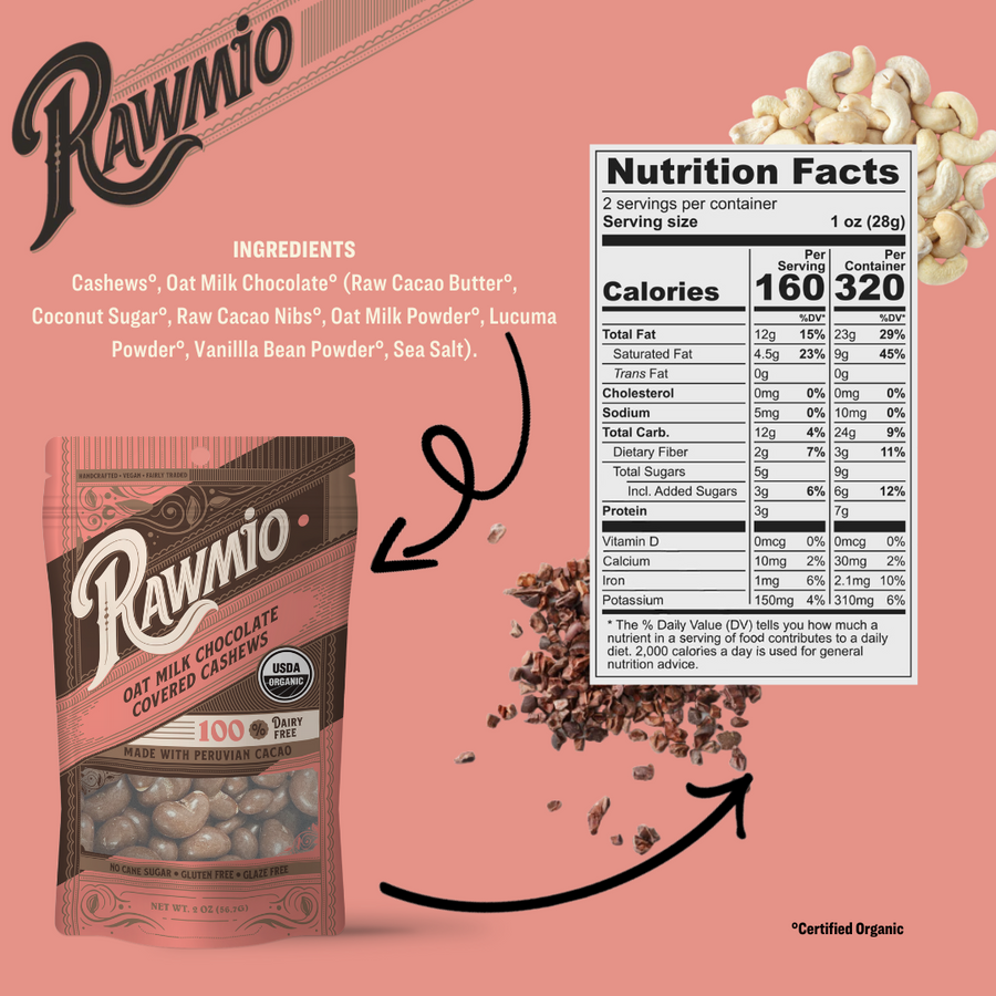 Oat Milk Chocolate Covered Cashews