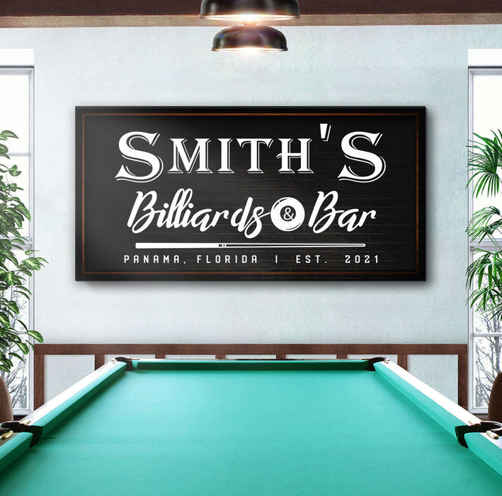 Billiards And Bar Sign Ii