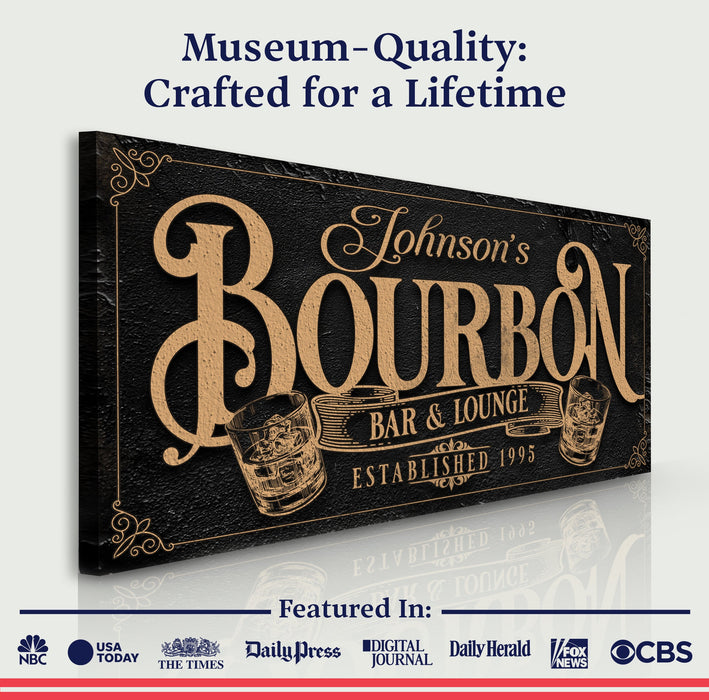 Personalized Bourbon Bar Sign Ii