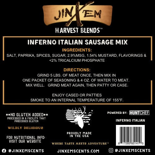Inferno Italian - Sausage Seasoning Mix