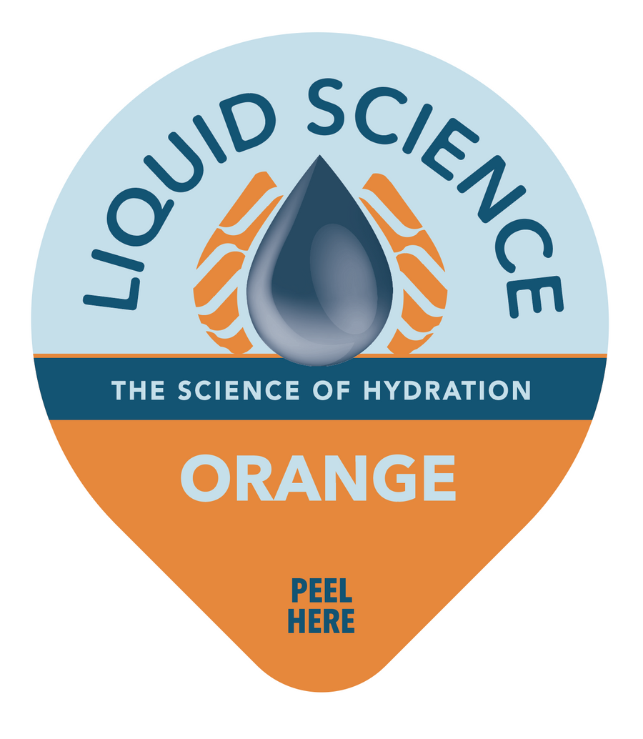 Liquid Science Orange hydration pod lid