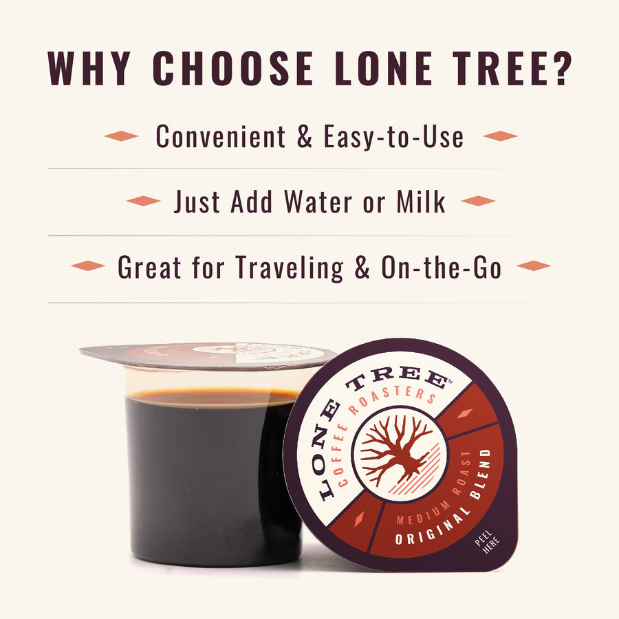 Lone Tree convenience information with an open pod