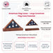 MEMORIAL FLAG CASE , MEMORIAL FLAG DISPLAY CASE AMERICAN WALNUT FLAG CASE PEDESTAL FOR 5 X 9.5 FLAG, MEMORIAL FLAG CASE , MEMORIAL FLAG DISPLAY CASE AMERICAN WALNUT FLAG, The Military Gift Store, Burial Flag Cases