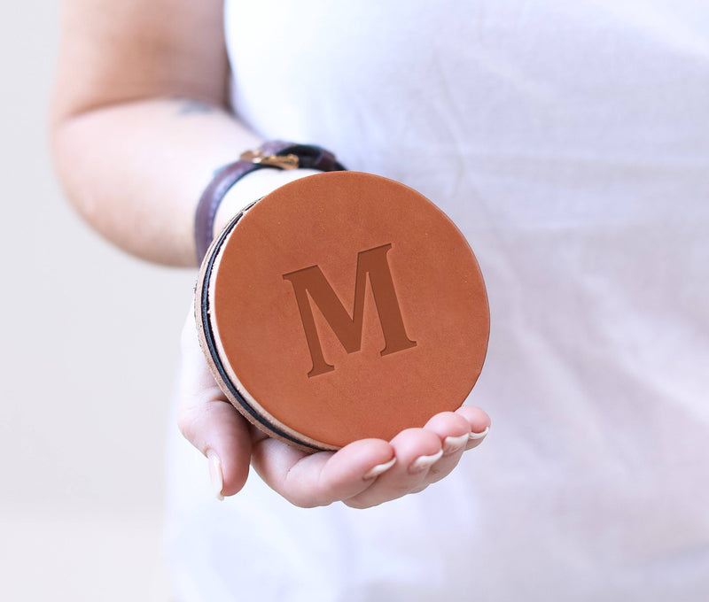 Genuine Leather Coaster Set (4) - Lifetime Leather Co