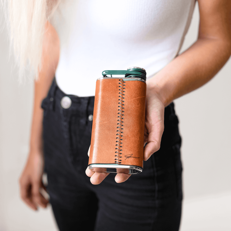 Leather Flask - Lifetime Leather Co