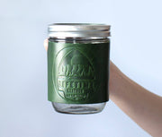 Leather Mason Jar Coozie - Lifetime Leather Co