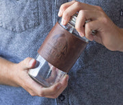 Leather Mason Jar Coozie - Lifetime Leather Co