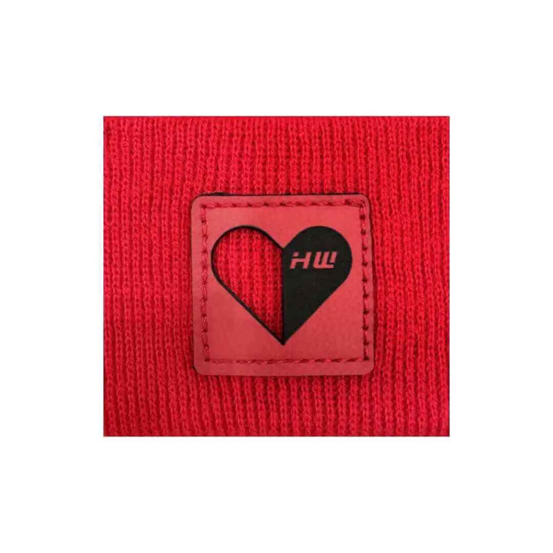 Love-Inspired H-Stitch Beanie – Scarlet Red | Limited Edition