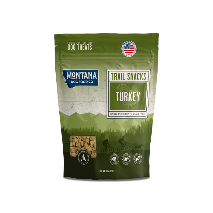 Turkey Heart Freeze-dried Raw Trail Snacks (Treats) for Dogs 3oz