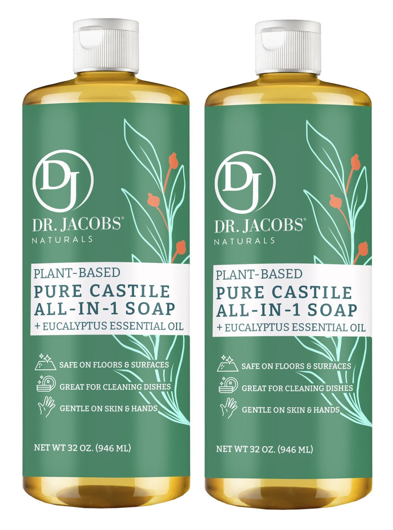 Eucalyptus All in 1 Castile Soap - Thin Formula by Dr. Jacobs Naturals