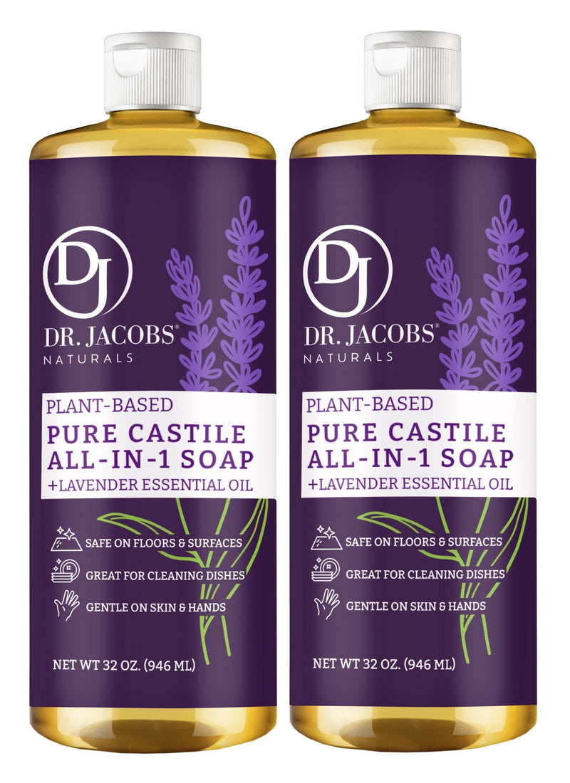 Lavender All in 1 Castile Soap - Thin Formula by Dr. Jacobs Naturals
