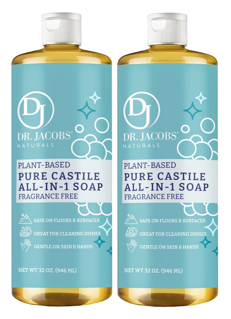 Unscented All in 1 Castile Soap - Thin Formula by Dr. Jacobs Naturals