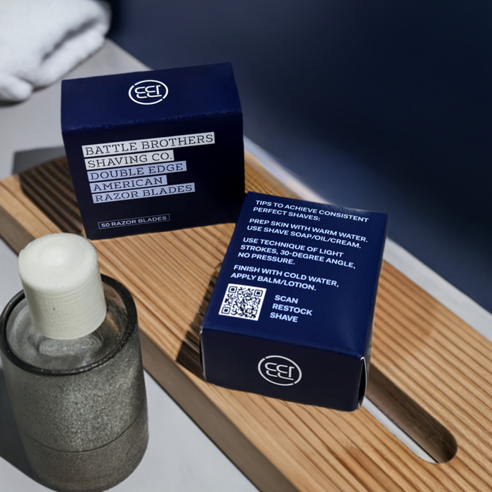 Battle Brothers Shaving Co. Double Edge American Razor Blades by Battle Brothers Shaving Co.
